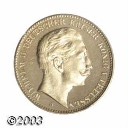 Prussia. Wilhelm II gold 20 Mark 1912-J,