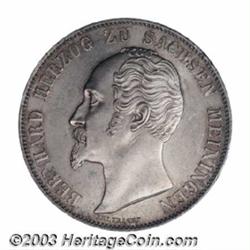 Saxe-Meiningen. Bernhard 2 Gulden 1854,