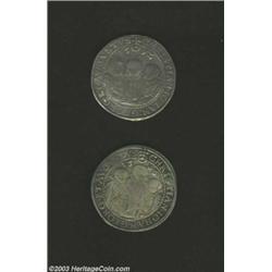 Saxony. Albertine Line. A pair of Three Brothers Talers 1592 &amp; 1596,