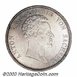Saxony. Anton Mining Taler 1828S,