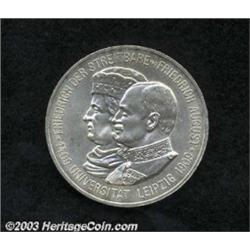 Saxony. Leipzig University 5 Mark 1909,