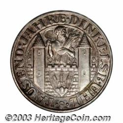 Weimar Republic. Dinkelsbuhl 3 Mark 1928D,