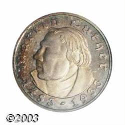 Third Reich. Luther 2 Mark 1933F,