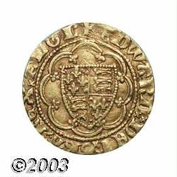 Edward III Treaty Period gold Quarter Noble ND (1361-69),