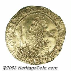 Charles I gold Unite 1643, Oxford Mint,