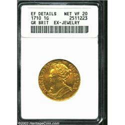 Anne gold Guinea 1710,