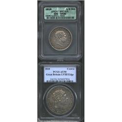 George III Crown 1818 AU50 PCGS,
