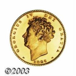 George IV gold Half Sovereign 1826,