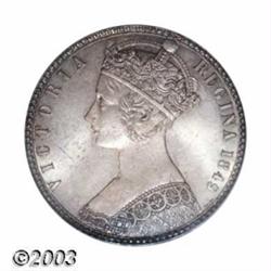 Victoria Godless Florin 1849,