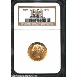 Victoria gold Sovereign 1871,