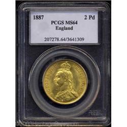 Victoria gold 2 Pounds 1887,
