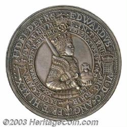 Edward VI silver Coronation medal,