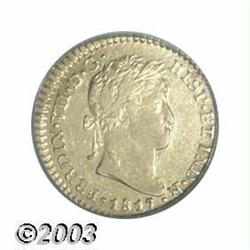 Ferdinand VII gold Escudo 1817NG-M,