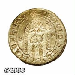 Leopold gold Ducat 1695KB,