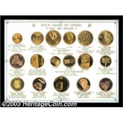 A lot of Commemorative gold coins in a custom plastic holder including: