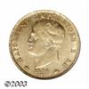 Image 1 : Kingdom of Napoleon. Gold 40 Lire 1814M,