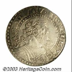 Naples &amp; Sicily. Charles V 1/2 Ducato ND (1516-1556),