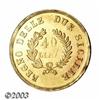 Image 2 : Naples &amp; Sicily. Joachim Murat gold 40 Lire 1813,