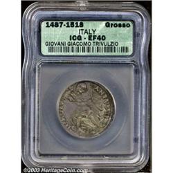 Retegno. AR Grosso Giovani Giacomo Trivulzio ND (1487-1518),