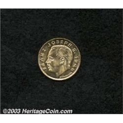 Franz Joseph II gold 10 Franken 1946,