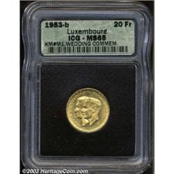 Gold 20 Francs 1953,