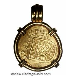 Philip V gold cob 8 Escudos ND (1702-32),