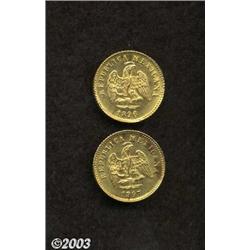Gold Peso Pair,