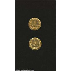 Gold Peso Pair,