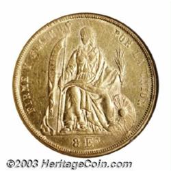 Republic gold 8 Escudos 1863YB,