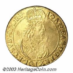 Thorn. Johann Casimir gold 5 Ducat 1659,
