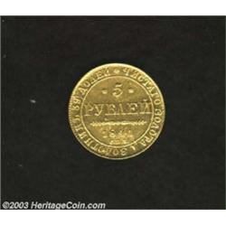 Nicolas I gold 5 Roubles 1841,