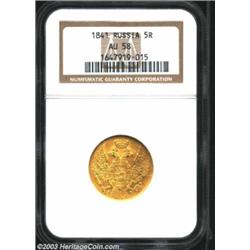 Nicolas I gold 5 Roubles 1841,