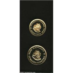 Two-piece gold proof set 1980,