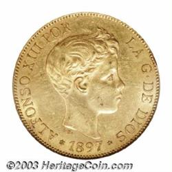 Alfonso XIII gold 100 Pesetas 1897 (97),