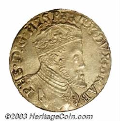 Spanish Netherlands, Brabant. Philip II gold 1 Real d'Or ND (1555-56), Antwerp mint