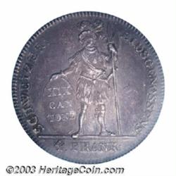 Aargau. 4 Frank 1812,