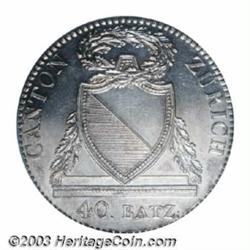 Zurich. 40 Batzen 1813-B,