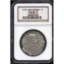 Confederation 5 Francs 1925B,