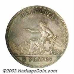 Neuchatel 5 Francs 1863,