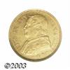 Image 1 : Pius IX gold 10 Lire 1867R Year XXII,