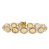 Image 1 : 14KT Yellow Gold 18.43ctw Opal and Diamond Bracelet