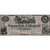 Image 1 : 1862 $2 The Exchange Bank- A.J. Perrin & Co Obsolete Note