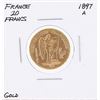 Image 1 : 1897A 20 Francs France Gold Coin