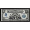 Image 1 : 1899 $2 Mini Porthole Silver Certificate Note