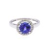 Image 2 : 14KT White Gold 1.97ct. Tanzanite and Diamond Ring
