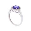 Image 3 : 14KT White Gold 1.97ct. Tanzanite and Diamond Ring