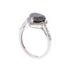 Image 3 : 14KT White Gold 3.07ctw Fancy Black and White Diamond Ring
