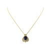 Image 2 : 14KT Yellow Gold 9.01ct. Tanzanite and Diamond Pendant with Chain