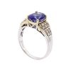 Image 3 : 14KT White Gold 2.66ct. Tanzanite and Diamond Ring
