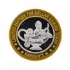 Image 2 : .999 Silver Harrah's Reno, Nevada $10 Casino Gaming Token Limited Edition